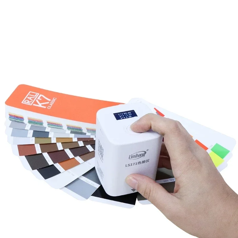 LS171/LS170 Mobile Phone APP Portable Colorimeter Color analyzer with Screen Digital Precise LAB Color Meter Tester 8mm