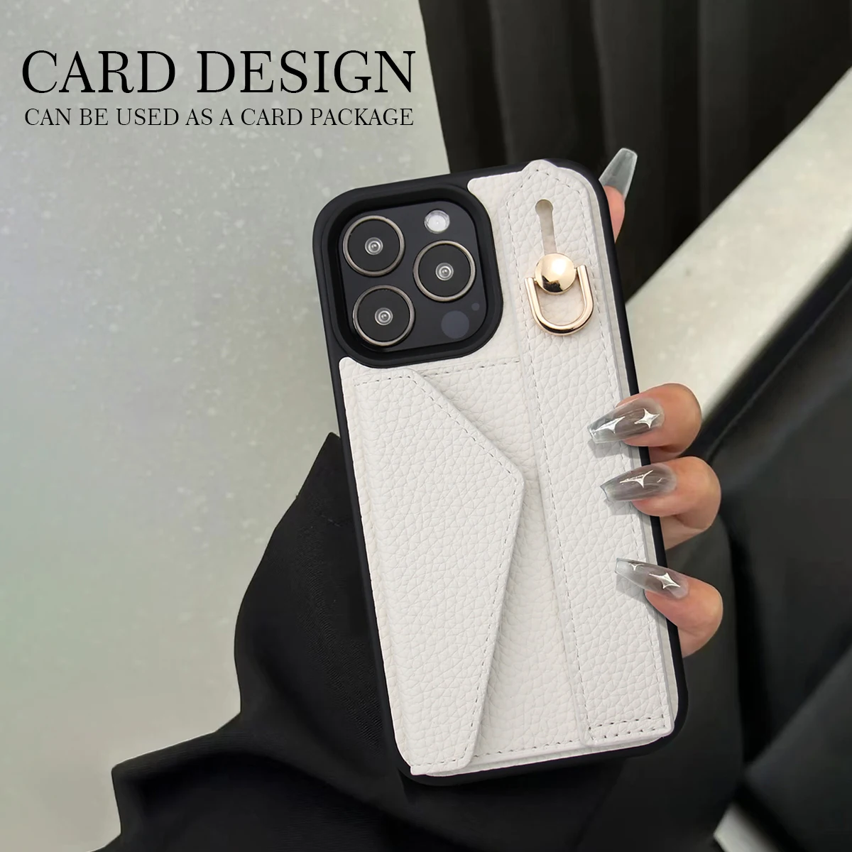 حافظة هاتف بحزام معصم وحقيبة بطاقات مضادة للإسقاط...