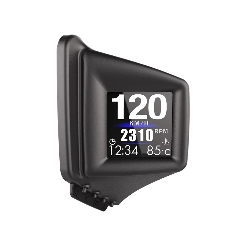 Nova Multi-função Hud Gadget Obd2 Mais Gps On-board Computador Um-pilar Guarnição Instalar Rpm Turbo Pressão de Óleo Temperatura da Água Gps Velocímetro - Imagem 3