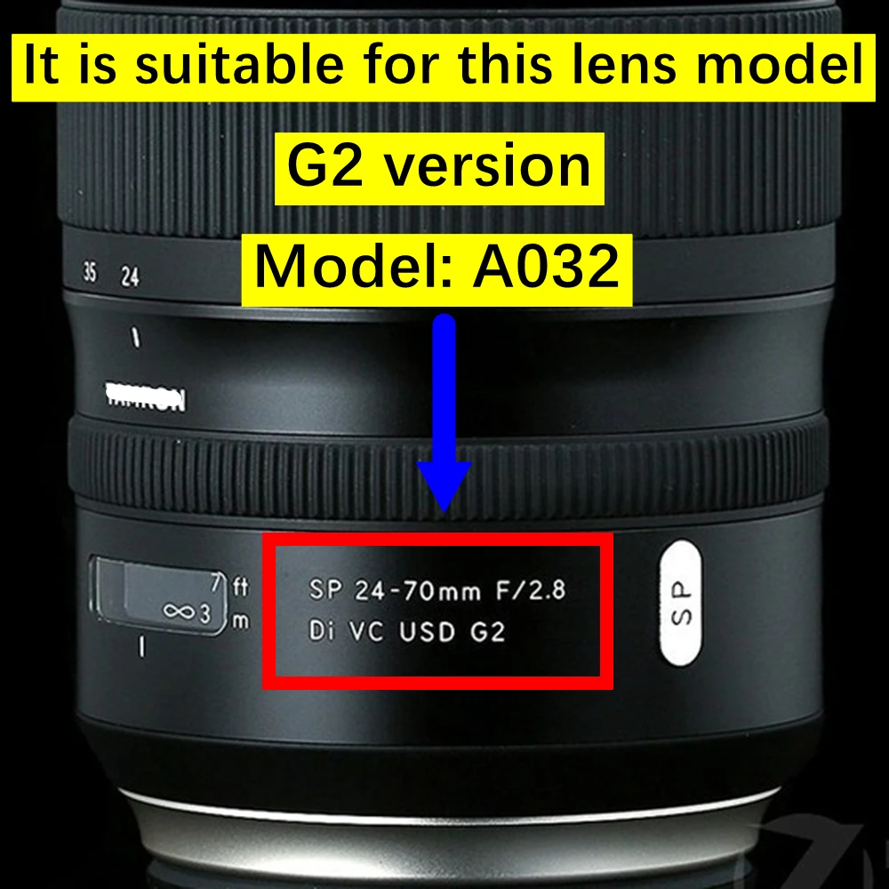 줌 고무 포커스 고무 그립 커버 링, 탐론 24-70mm F2.8 G2 A032 렌즈 복사, SP 24-70 f/2.8 2.8 Di VC USD G2