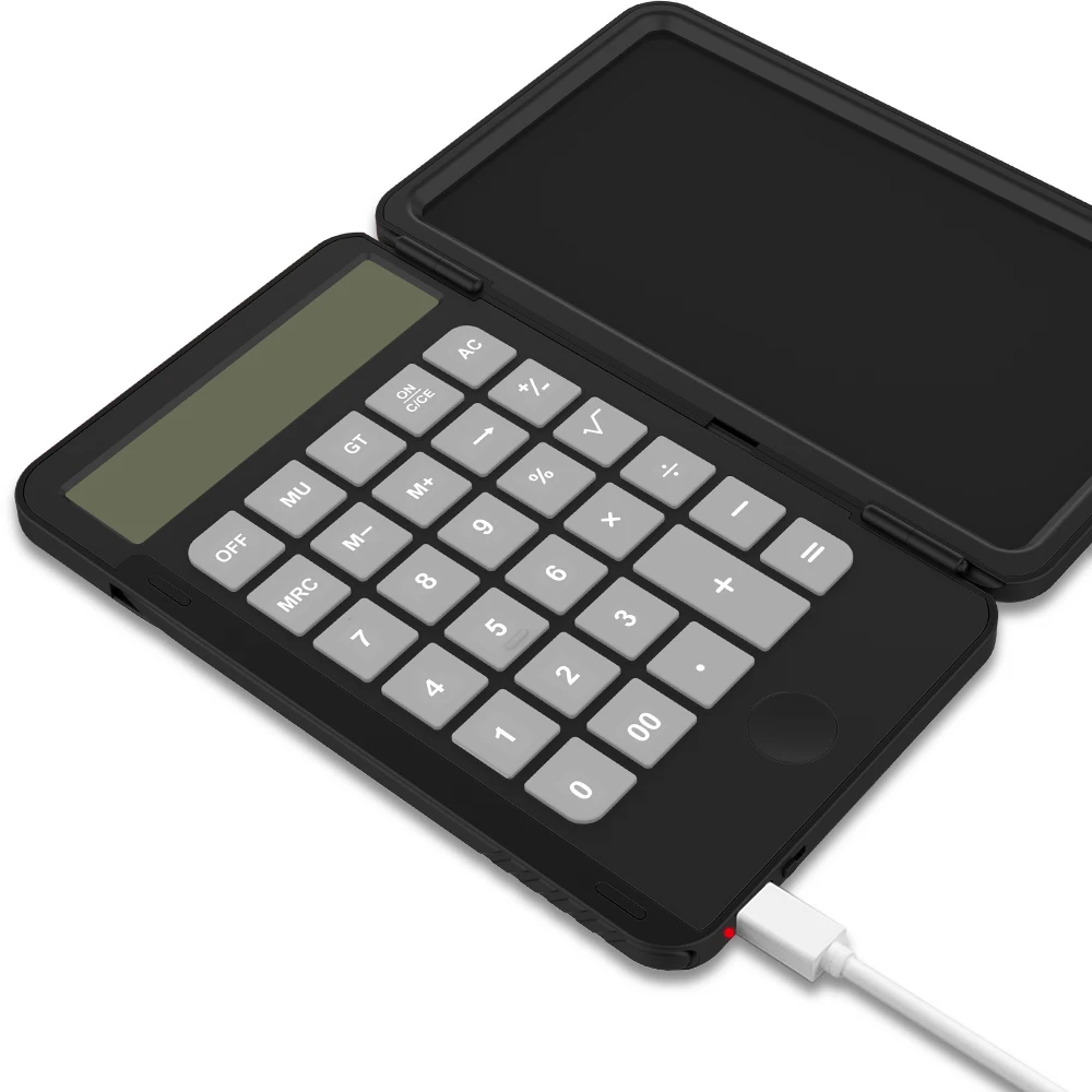 휴대용 충전식 드로잉 보드, 사무실 필기 노트북, 학교 및 직장용, USB LCD 필기 태블릿, 6 인치 계산기