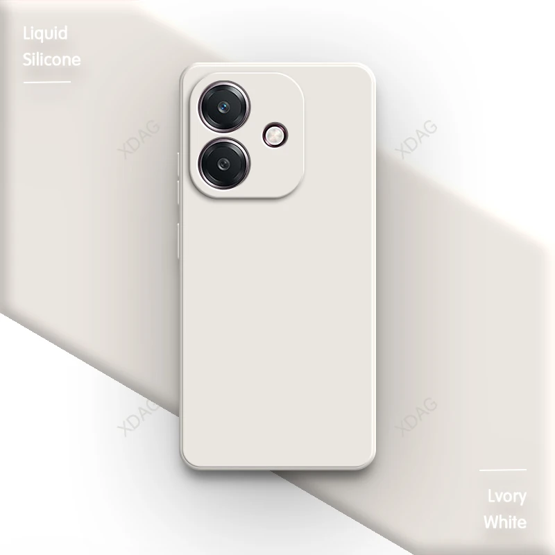 Original Silicone Soft Classic Phone Case with Lens Protection and Square Design