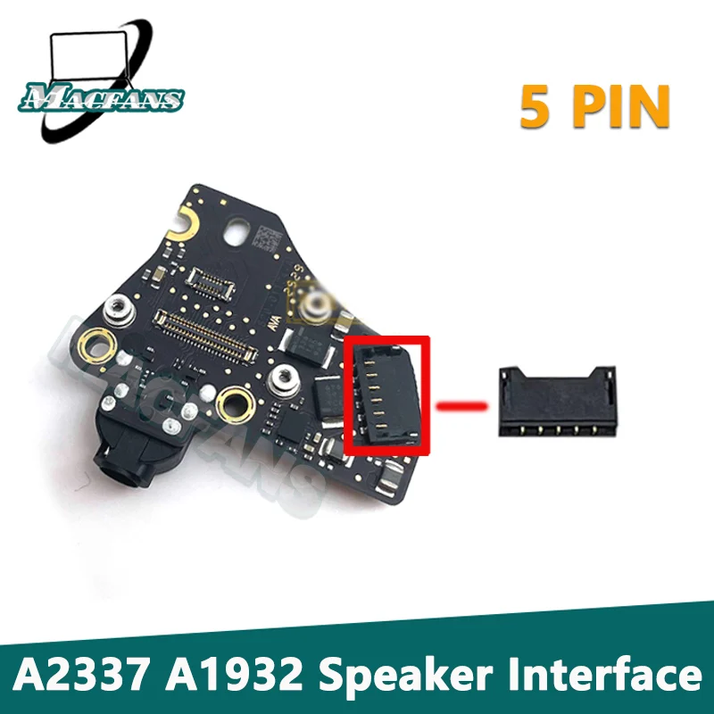 Originale Nuovo A2337 A1932 Interfaccia Altoparlante Per Macbook Air Retina 13 "A2337 A1932 Connettore Audio Per Cuffie Interfaccia Per Cuffie