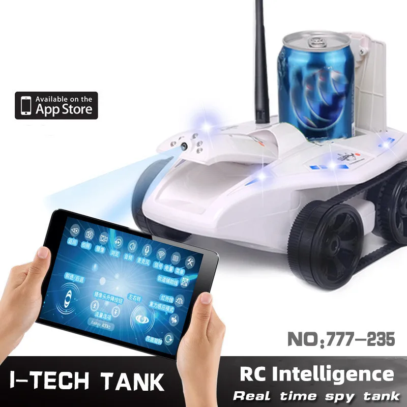 Rc Tank Toys With 0.3mp Hd Camera Intelligent Wifi Fpv 50mins Battery Life Gravity Sensor Wi-fi Rc Tank Car Children's Toys Gift 2