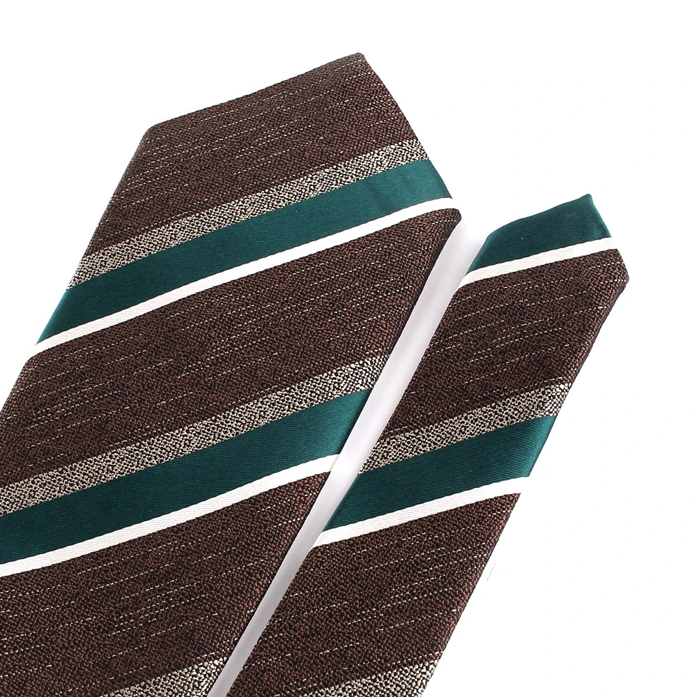 Men's Stripe Ties Wedding Necktie For Groomsmen Mens Neck Tie For Wedding Fashion Coffee Ties Men Women Good Gifts Gravatas