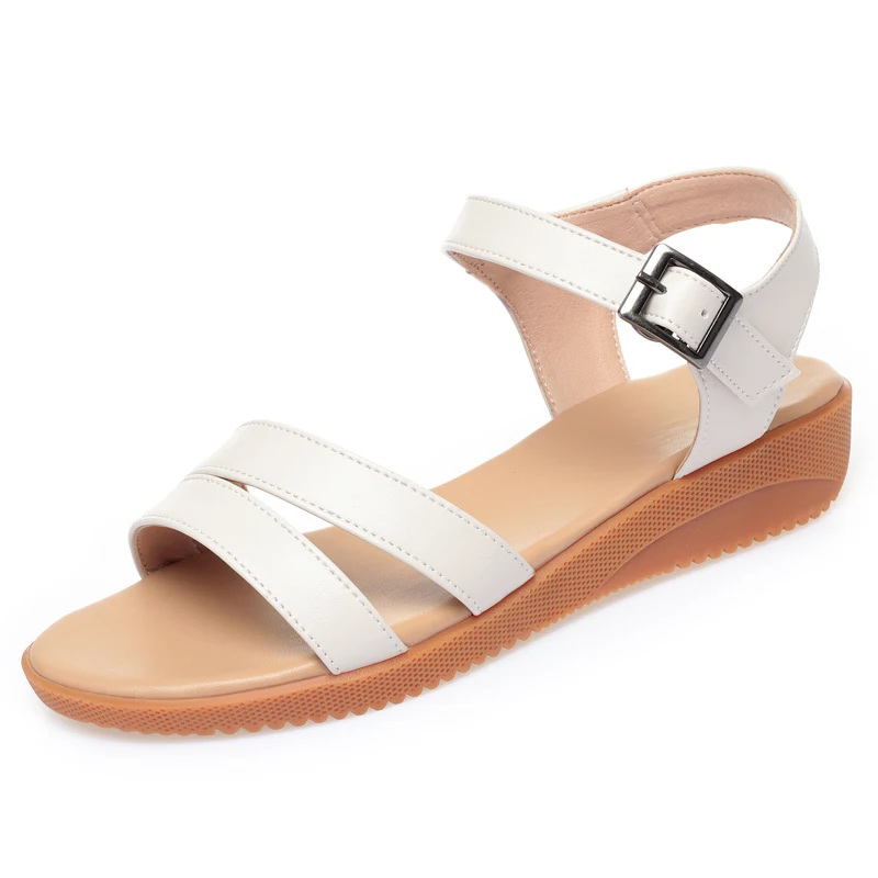 AIYUQI Women Sandals 2024 Summer New Wedge Sandals Women Large Size 41 42 43 Non-Slip Mom Sandals Women