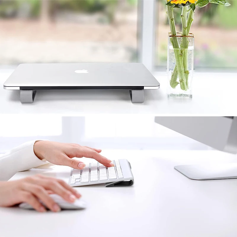 노트북 스탠드 스탠드 조정 가능한 냉각 브래킷 데스크탑 컴퓨터 증가 선반 쿨러베이스 패드 브래킷 사무용품