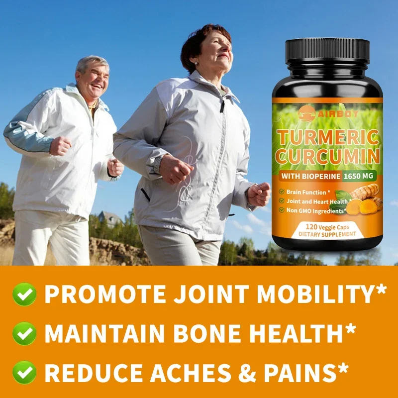 Turmeric Curcumin Capsules with 95% Curcuminoids for Joint Brain Cognitive & Digestive Health Antioxidant