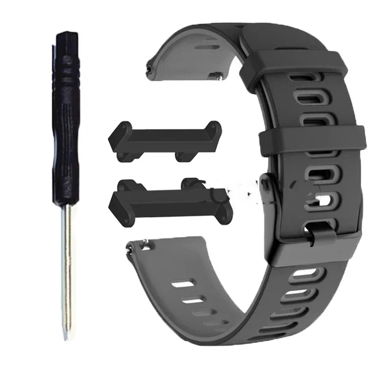 Durable Soft Silicone Sports Watch Strap - Comfortable Fit Bracelet Wristband