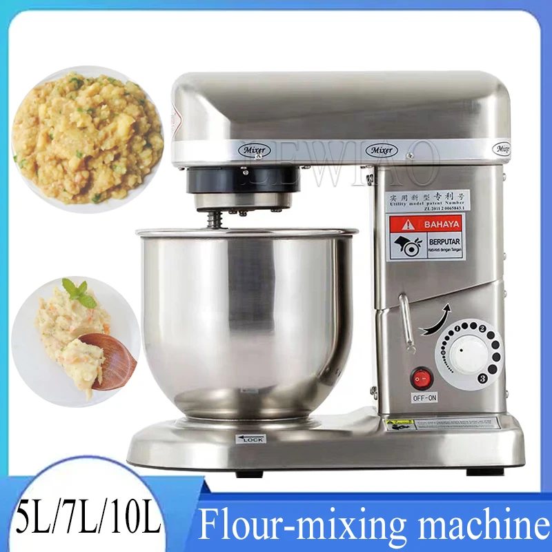 

Commercial 5L 7L 10L Egg Cream Flour Food Mixer Bakery Bread Stand Dough Cake Mixer Machine