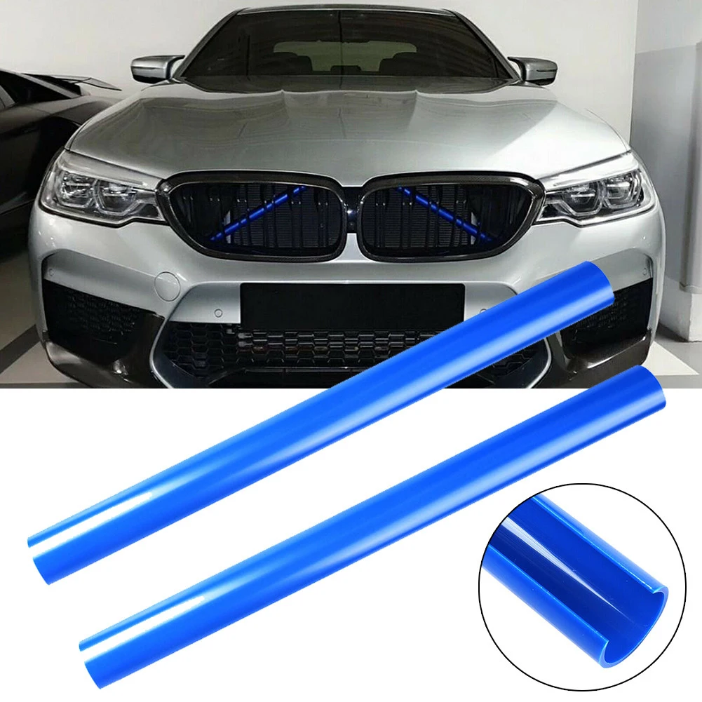 Car Front Trim Strips Color Support Grill Bar V Brace Wrap - Stylish Car Styling Mouldings Decoration Accessories