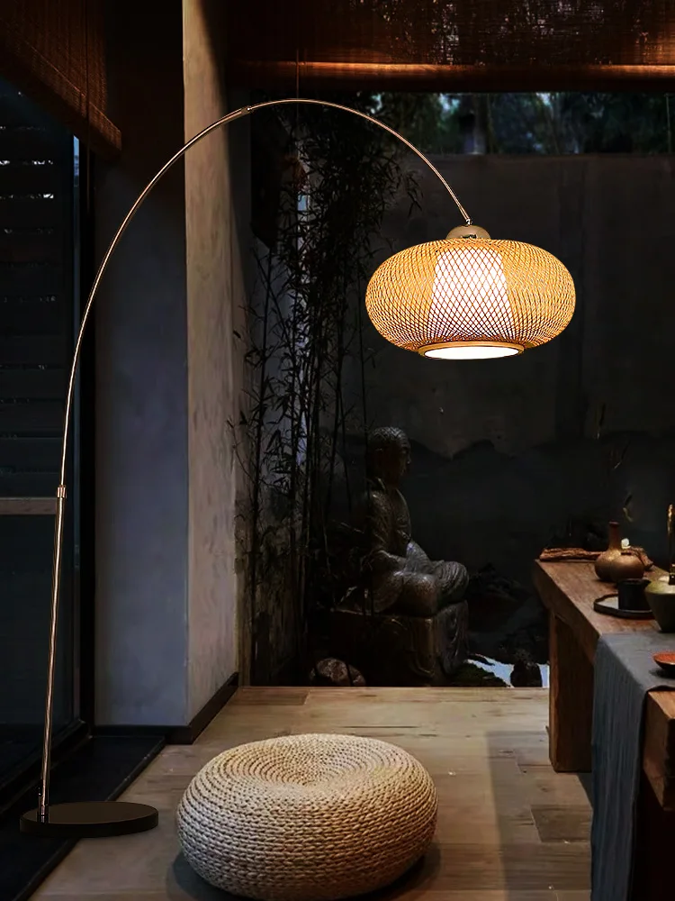 

Chinese style living room fishing lamp atmosphere tea room master bedroom personality creativity Zen style Japanese style