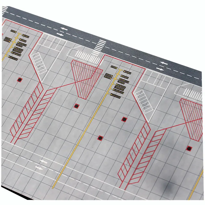 PVC 플라스틱 주차 앞치마 패드, 1/200 공항 승객 항공기 활주로 모델, 항공기 비행기 모델 장면 디스플레이