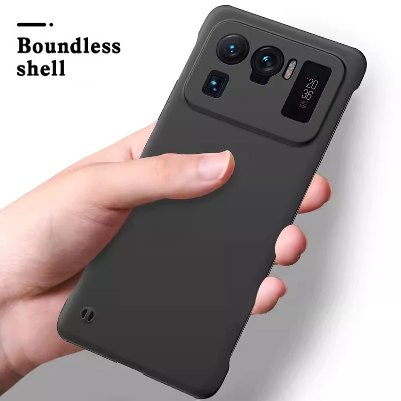 Custodia rigida per PC con retro trasparente senza cornice, per Xiaomi Mi 11 Lite, custodia 11T, 11 Ultra Pro, antiurto, ultra sottile_voghion.com