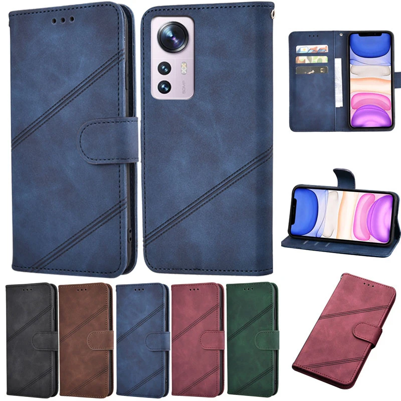 Coque Case For Xiaomi 12X Cover Flip Magnetic Card Wallet Leather Protective Phone Etui Book On Xiaomi 12X 12 X Case Hoesje