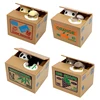 Electronic Money Boxes Kids Gift Automated Panda Cat Steal Coin Bank Piggy Banks Money Saving Box Cute Gift for Children 3