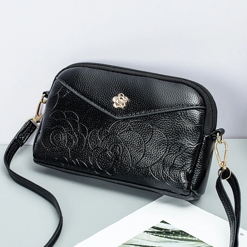 

Модная повседневная женская сумка с принтом, модная винтажная вместительная сумка через плечо с цветочным украшением, Повседневная нишевая сумка через плечо