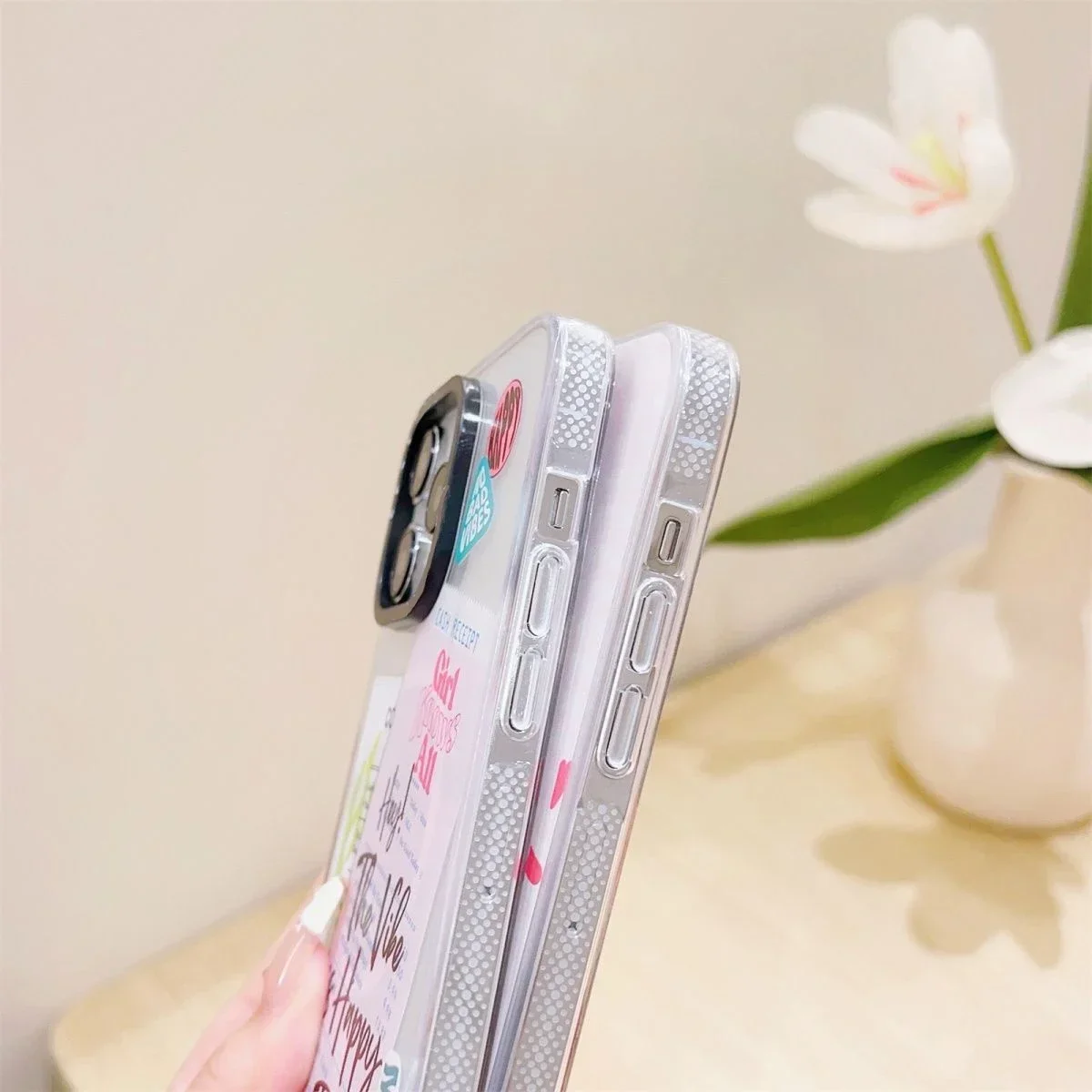 MagSafe Transparent Border Note Paper Phone Case Cover for IPhone 11 12 13 14 15 Pro Max Case for IPhone 15 Pro Max