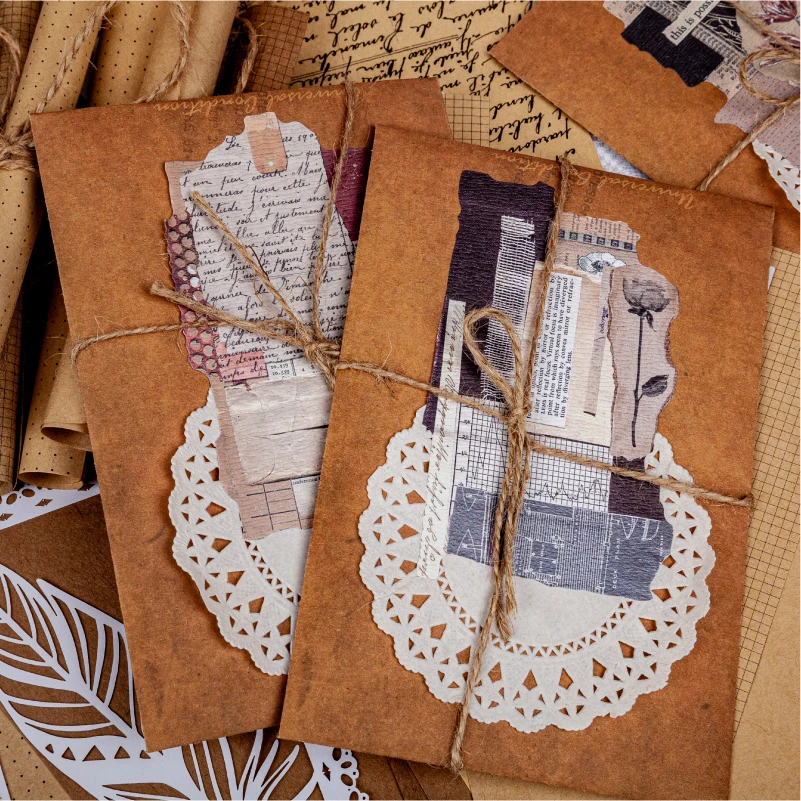 

4packs/LOT Kraft Basic series retro creative decoration DIY paper memo pad