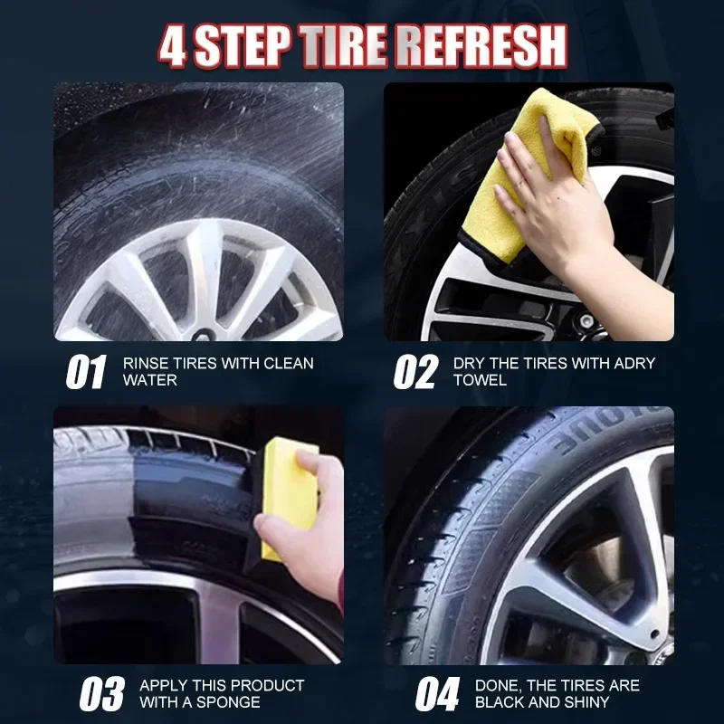 Long Lasting Tire Renewal Wax Car Wheel Polish