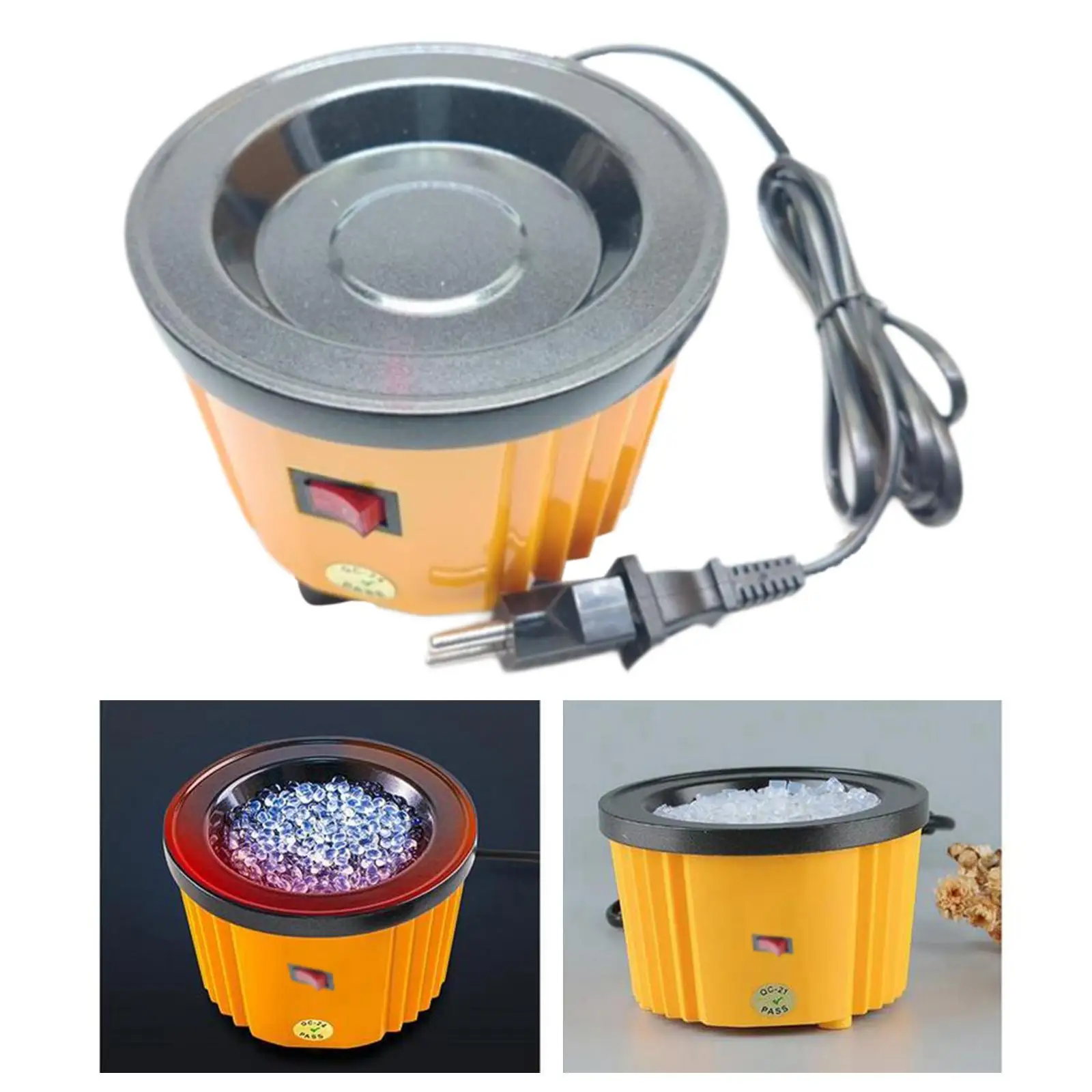 초보자를 위한 뜨거운 접착제 냄비 100W 전기 녹는 냄비 DIY 프로젝트 조리대