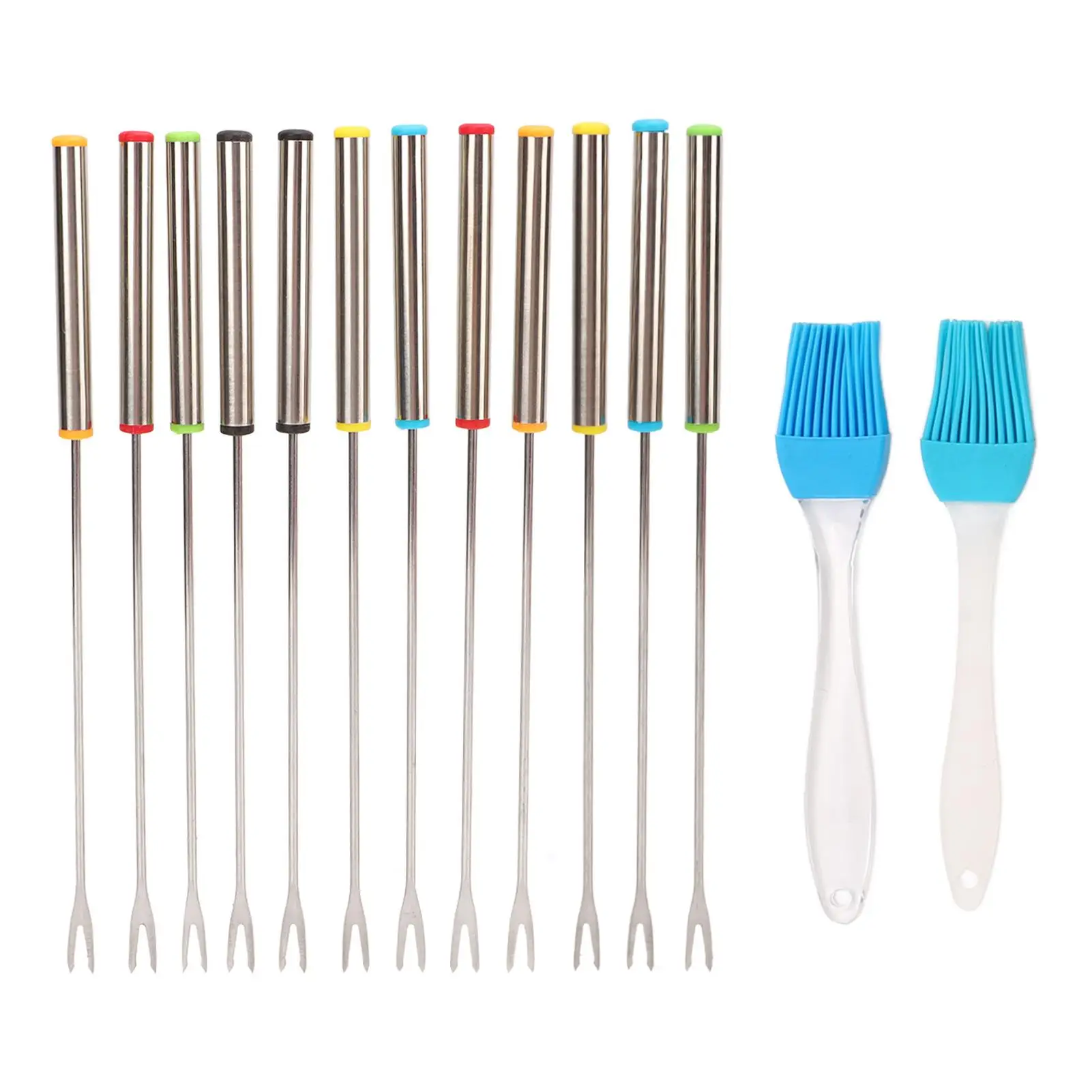 Smores Sticks Fondue Forks with Heat Resistant Handle for picnics