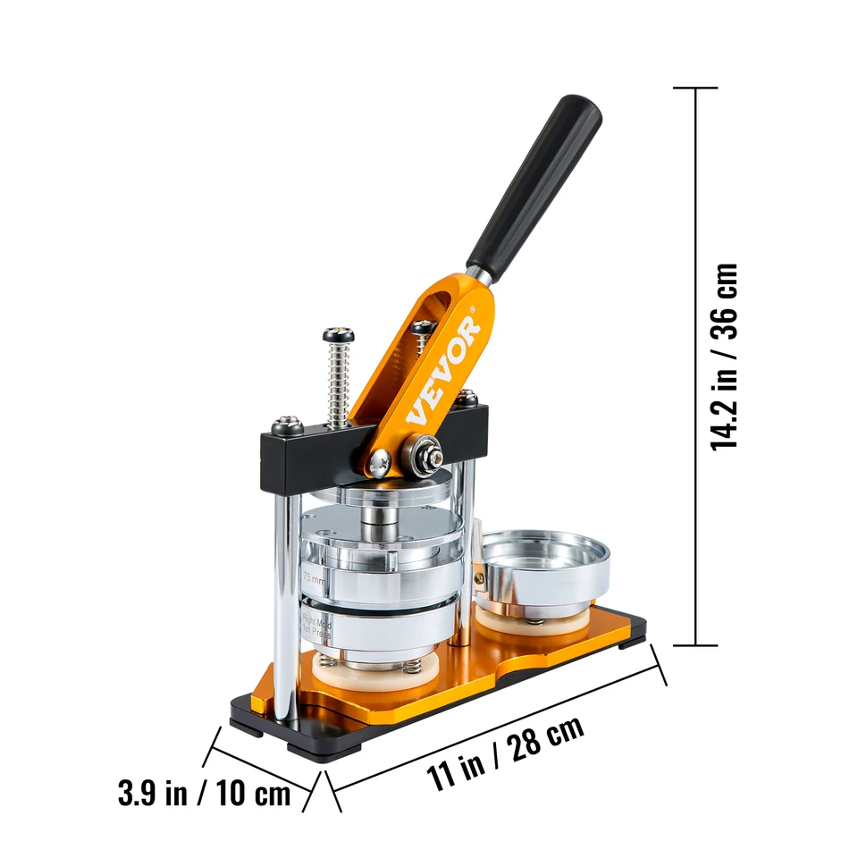 Button Maker Machine with Badge Making Supplies