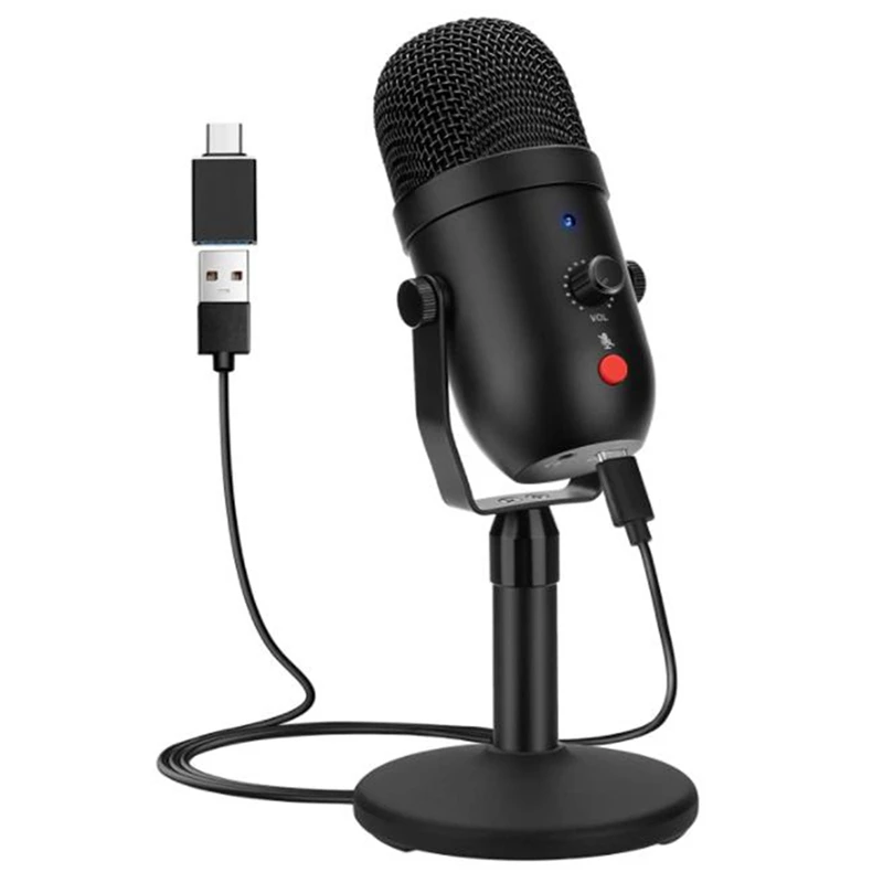 Лучшие предложения USB Настольный потоковый медиа Подкаст ПК микрофон