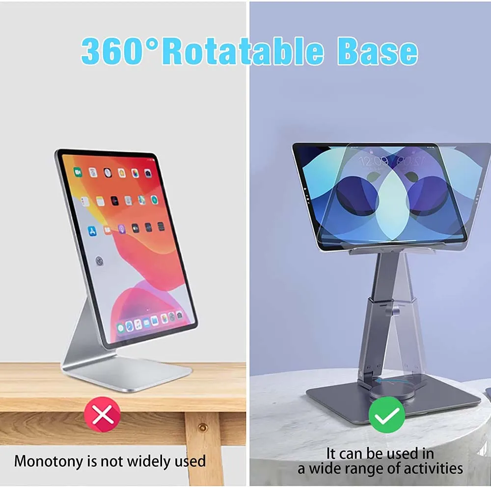 Tablet Holder Tablet Stand iPad Laptop Holder Aluminum 360&deg; Rotation Xiaomi