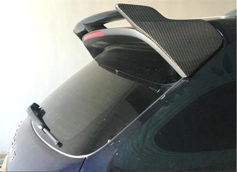 For Porsche Cayenne 985.2 GTS S 2015 2016 2017 Real Carbon Fiber Spoiler High Quality Rear Wing Trunk Door Top Roof Splitter - - Racext 41