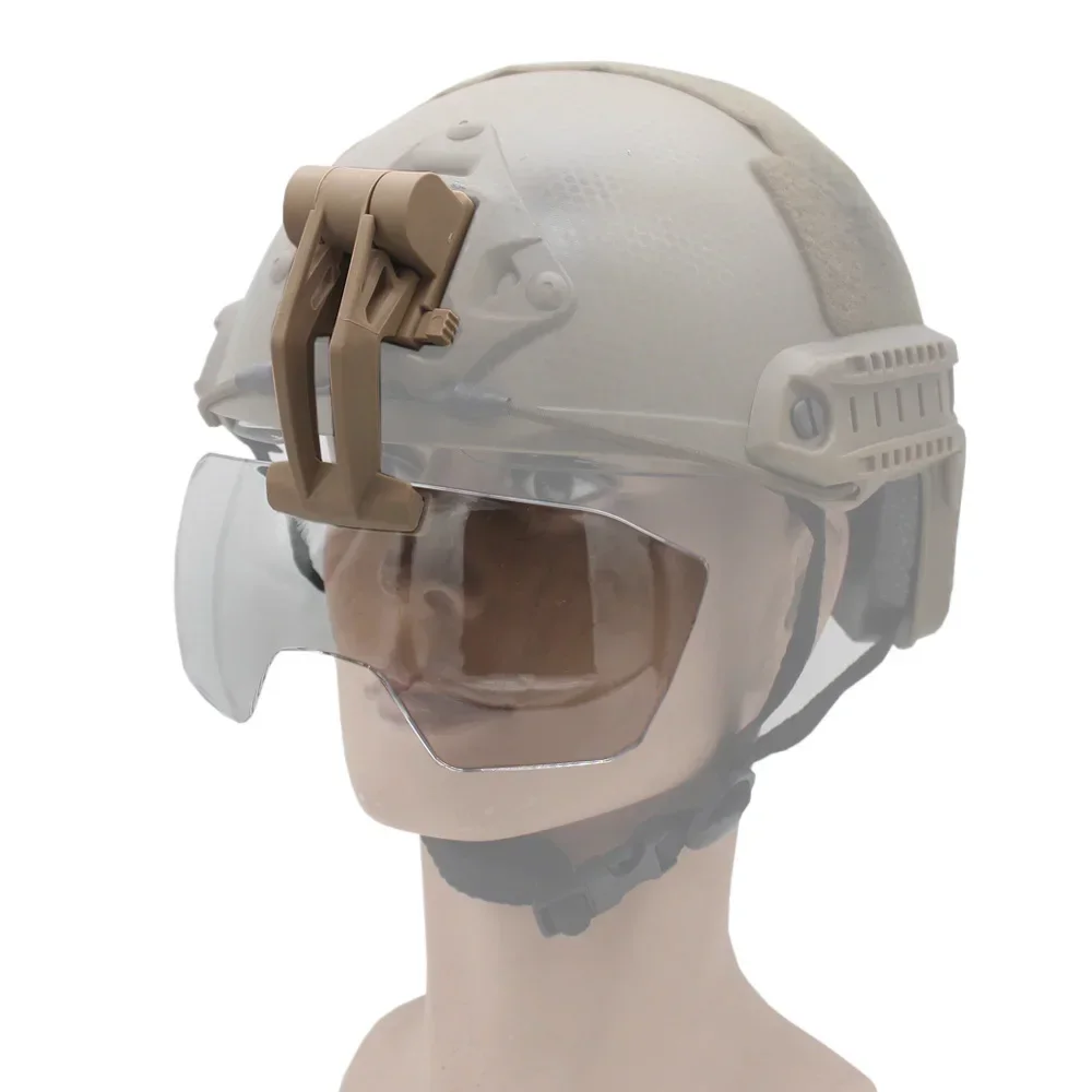 Tactical FAST Helmet Half Mask Flip Goggle Hunting Airsoft Paintball Protective Masks Helmet Gear Accessories