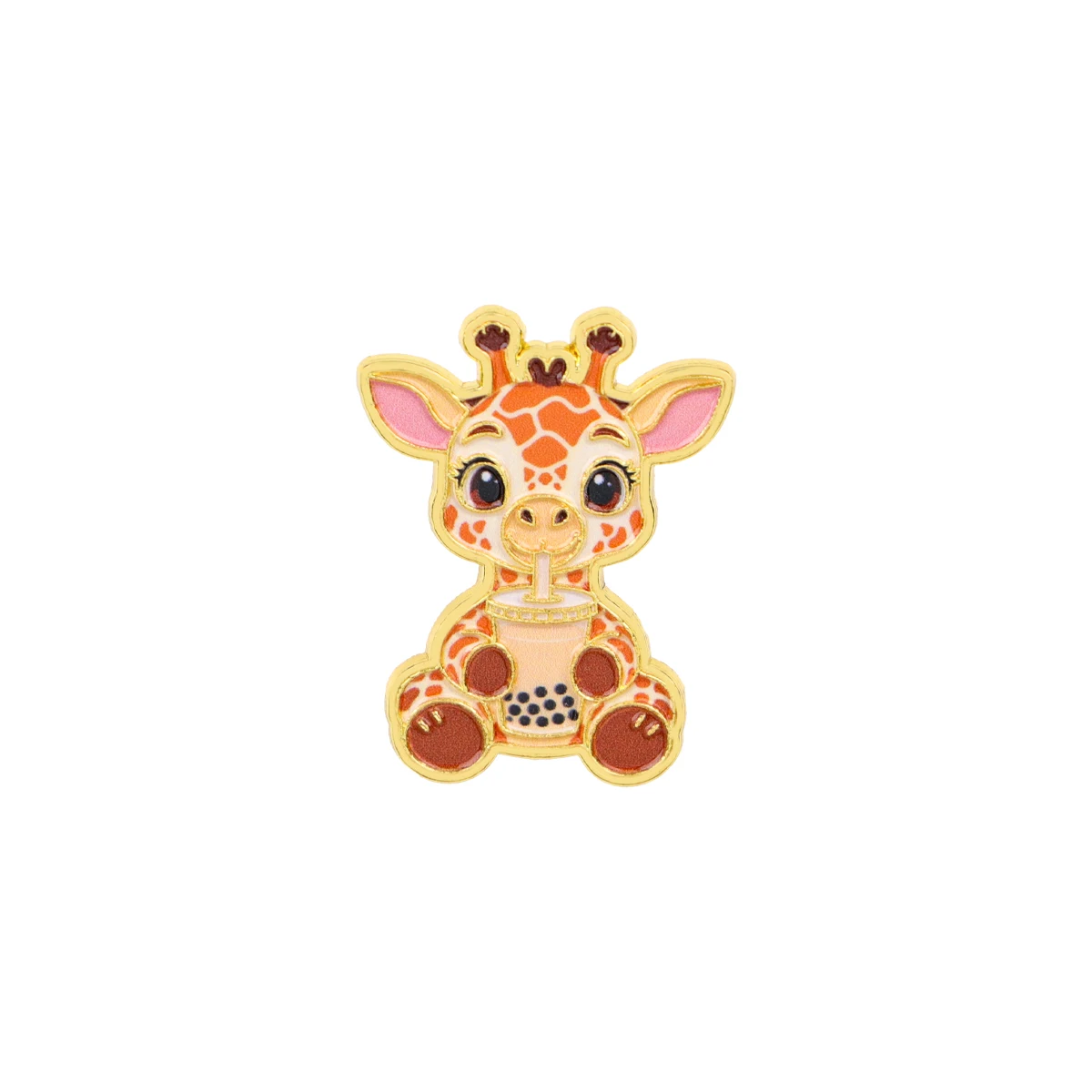 Charming Cartoon Animal Enamel Pin Brooch - Adorable Puppy Otter Design for Backpacks and Clothing Accessories
