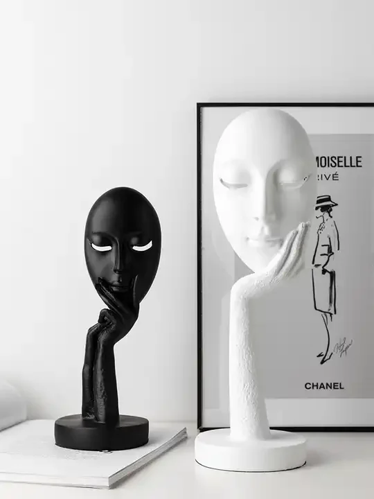 Hot-sale Home Creative Decorations for Home Office Abstract Art Ceramic Ornament Factory Directly Decor Accessories