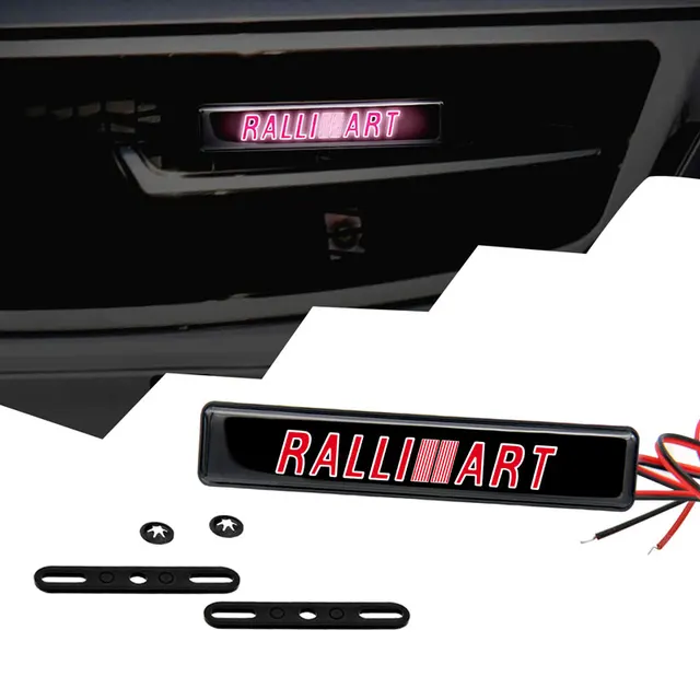 LEDフロントフードグリルエンブレム,小型車用,外装,ランプ,ralli 