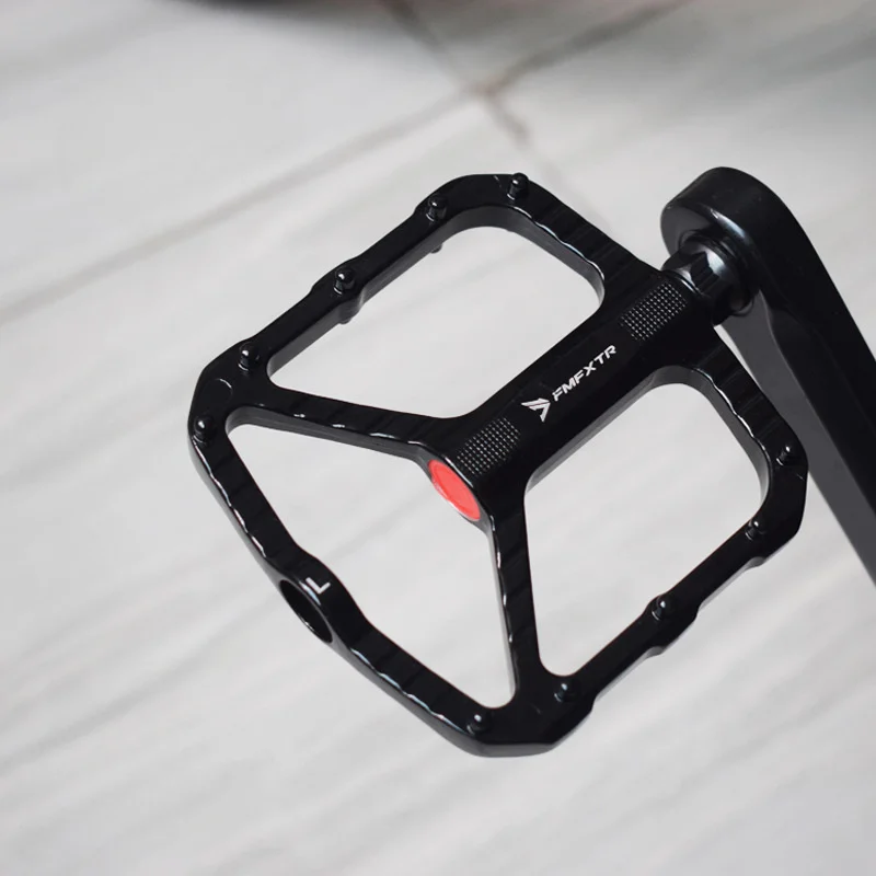 Outdoor Riding Mountain Bike Pedal Double DU Bearing Pedal Non-slip Widened Large Aluminum Alloy Pedal, Bicycle Accessories