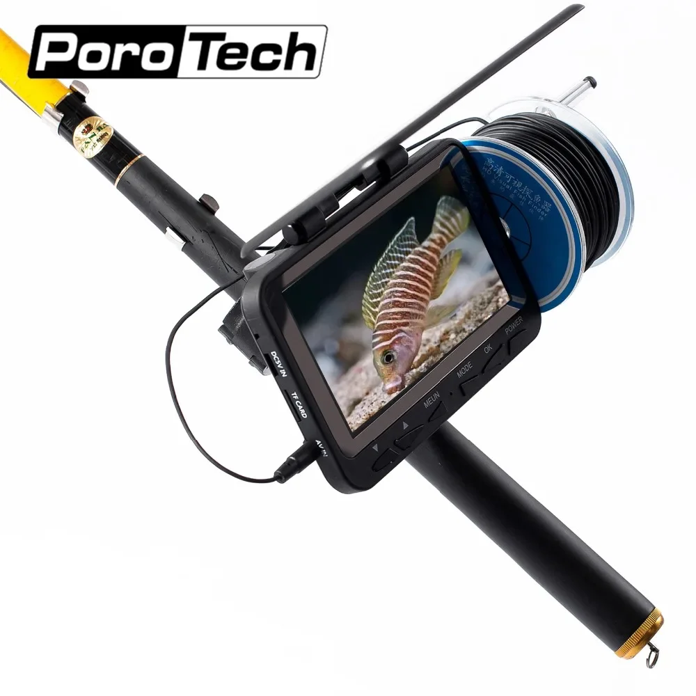 WF06 30M underwater ice fishing video camera monitor 1000tvl fish finder for sports entertainment underwater fishing camcorders