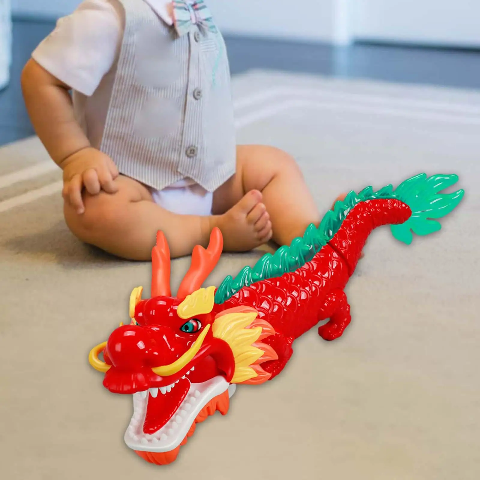 Electric Chinese Dragon Toy Educational Toy for Kids Ages 1~3 Children