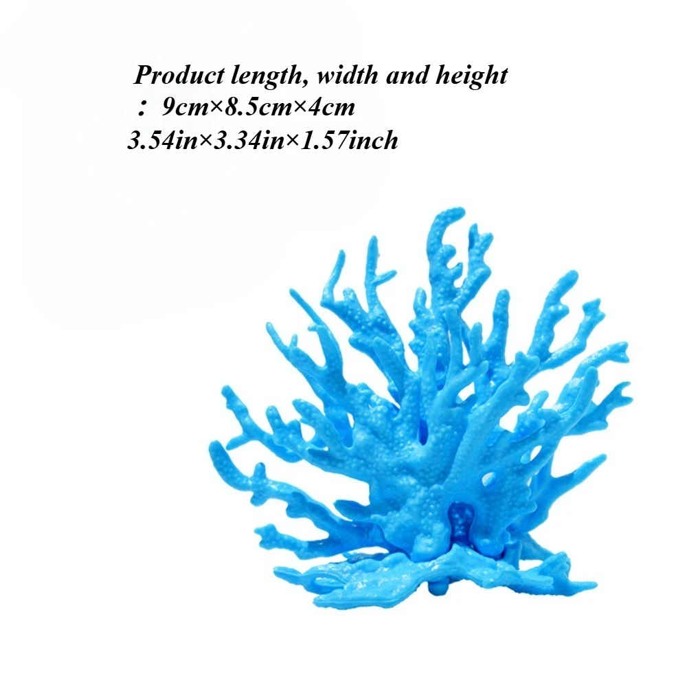 Aquarium Simulation Coral Ornament - Resin Artificial Marine Coral for Undersea Aquascape Decor
