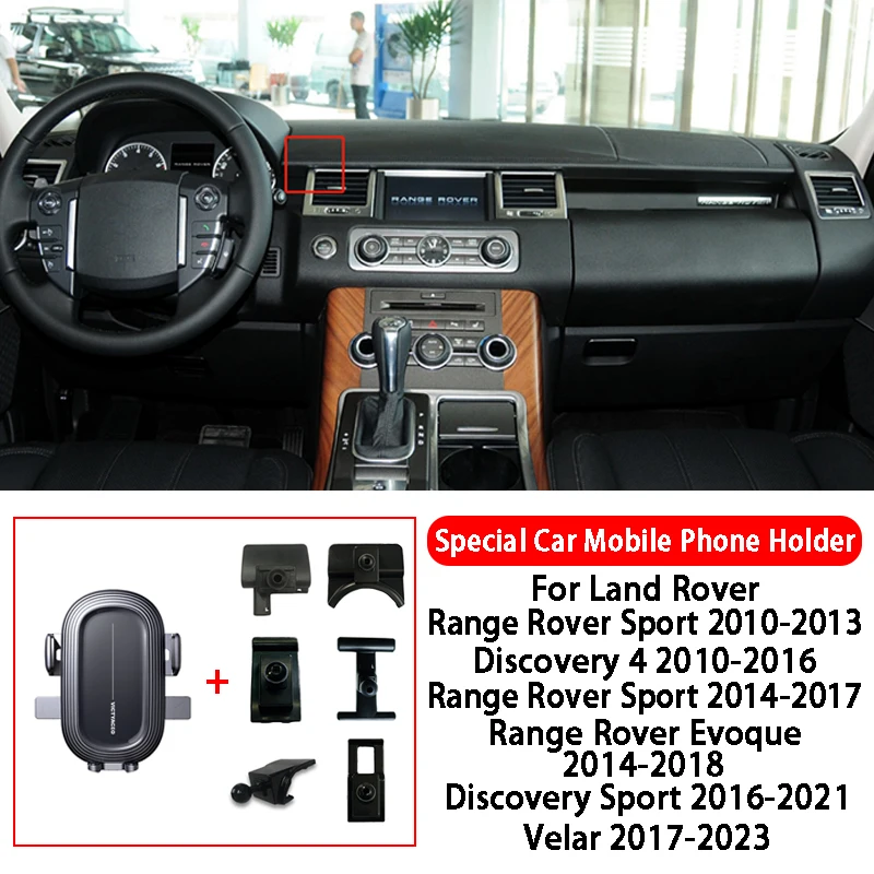 

Car Mobile Phone Holder For Land Rover Range Rover Sport Evoque Discovery 4 5 Sport Velar Executive Edition Defender Freelander