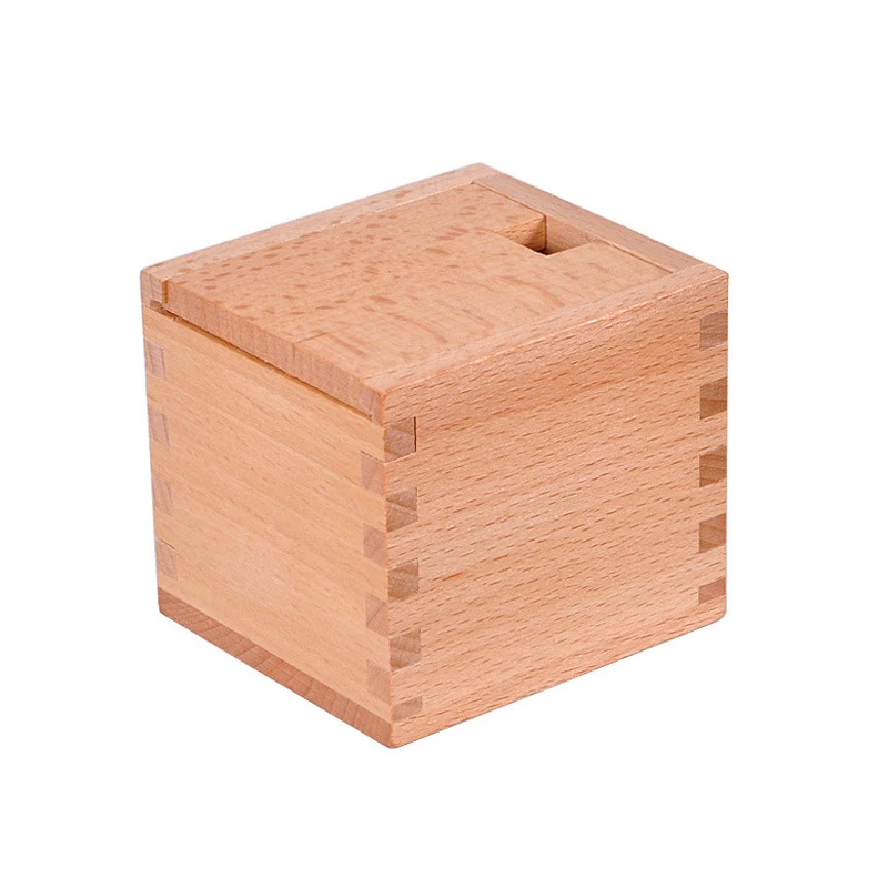 Wooden Secret Magic Box Impossible Hard Difficult Challenging Puzzles For Adults and Kids Oblique Placement of Building Blocks 2