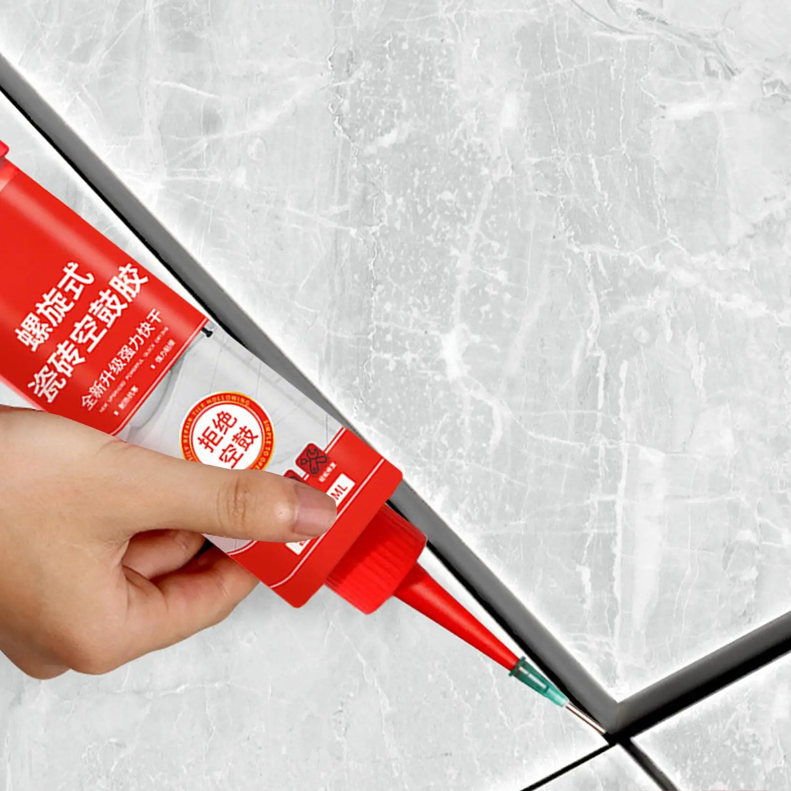 Grouting Adhesive For Floor Tiles Drumming Adhesive Strong Fast Drying Spiral Tile Adhesive Quick drying ceramic tile
