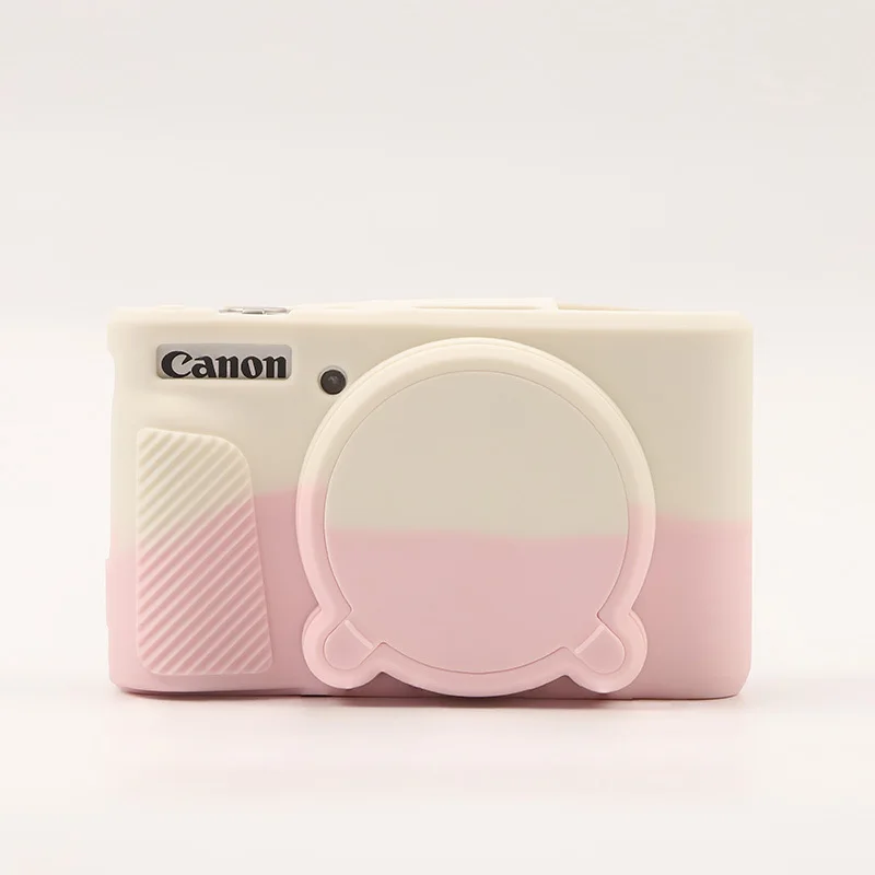 Soft Silicone Protective Camera Case with Removable Lens Cover