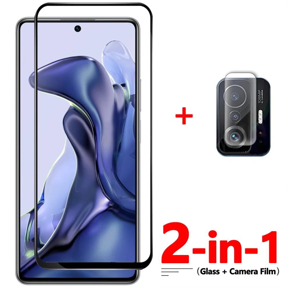 2-In-1, 9D Vetro + Fotocamera Pellicola Per Mi-11T Xiaomi 11 T Pro Vetro Mi11T Pro Xiaomi 11T Screen Protector Mi 11T Glass Mi 11T Pro Vetro Temperato