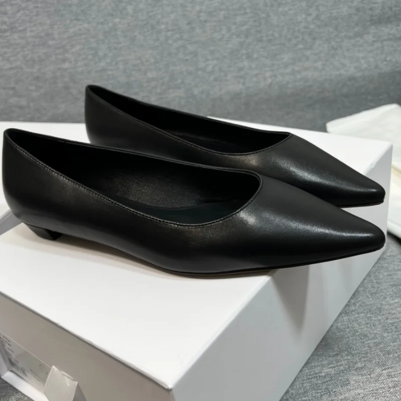 

Women's Kitten Heel Shoes Simple 2-Color Pointed Shoes