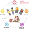 0~24 Months Baby Rattles Soft Plush Toys Foot Wrist Rattle Set Cartoon Newborn Development Educational Toys For Children 4