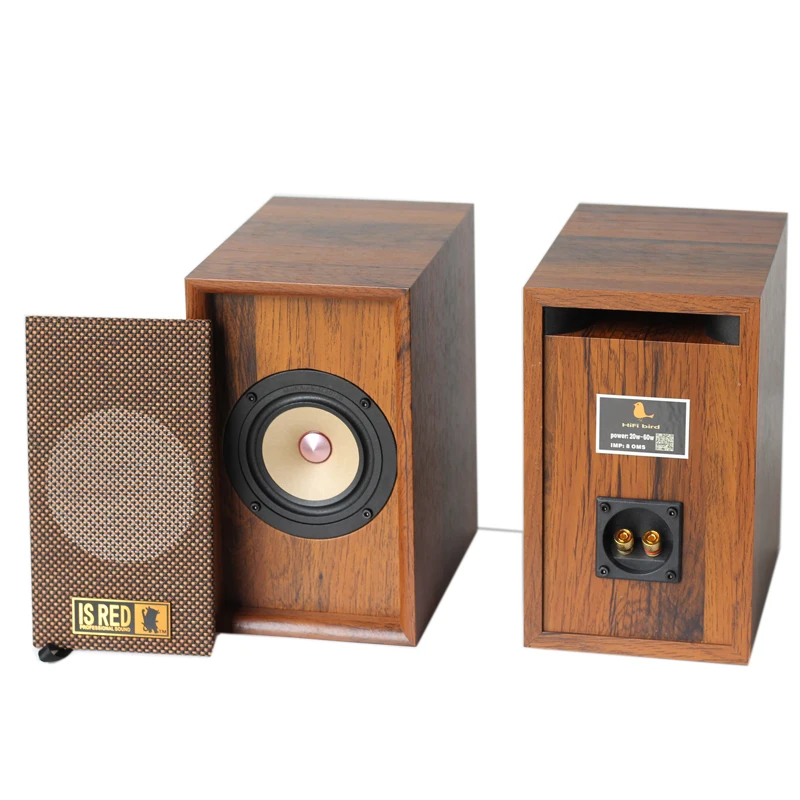 Full-frequency speaker retro four-generation four-inch passive speaker audio tube machine HIFI audio