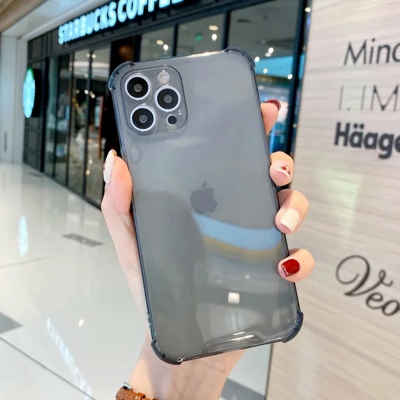 Candy Color Ultra-Thin Airbag Shockproof Transparent Case