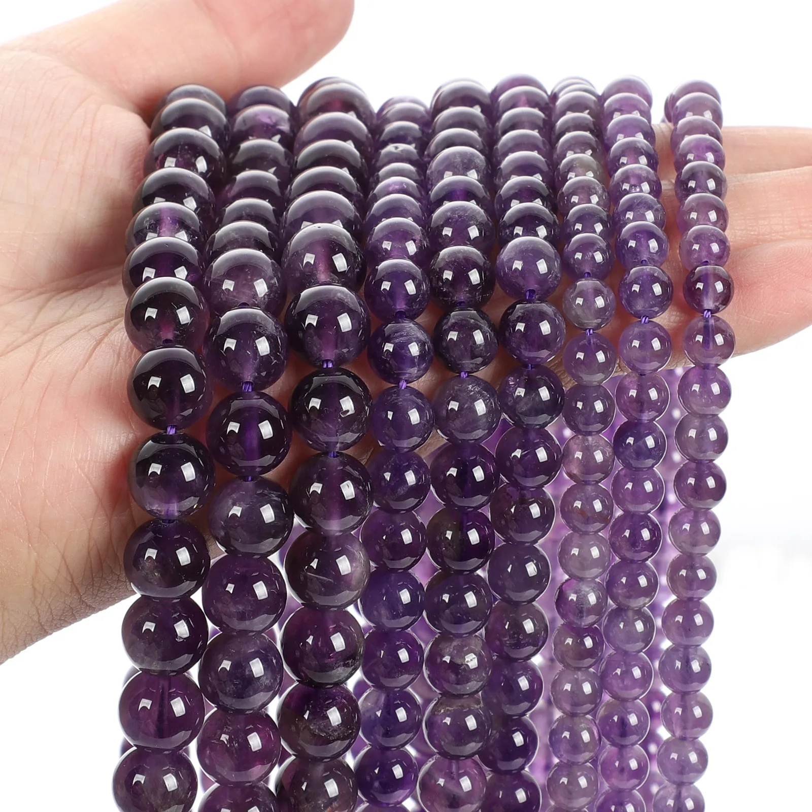 Natural stone beads