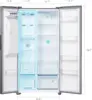 Freestanding Side-by-Side Refrigerator with 18.1Cu. Ft Capacity Built-In Ice Maker & Water Dispensers 2 Door Auto Defrost Fridge 2