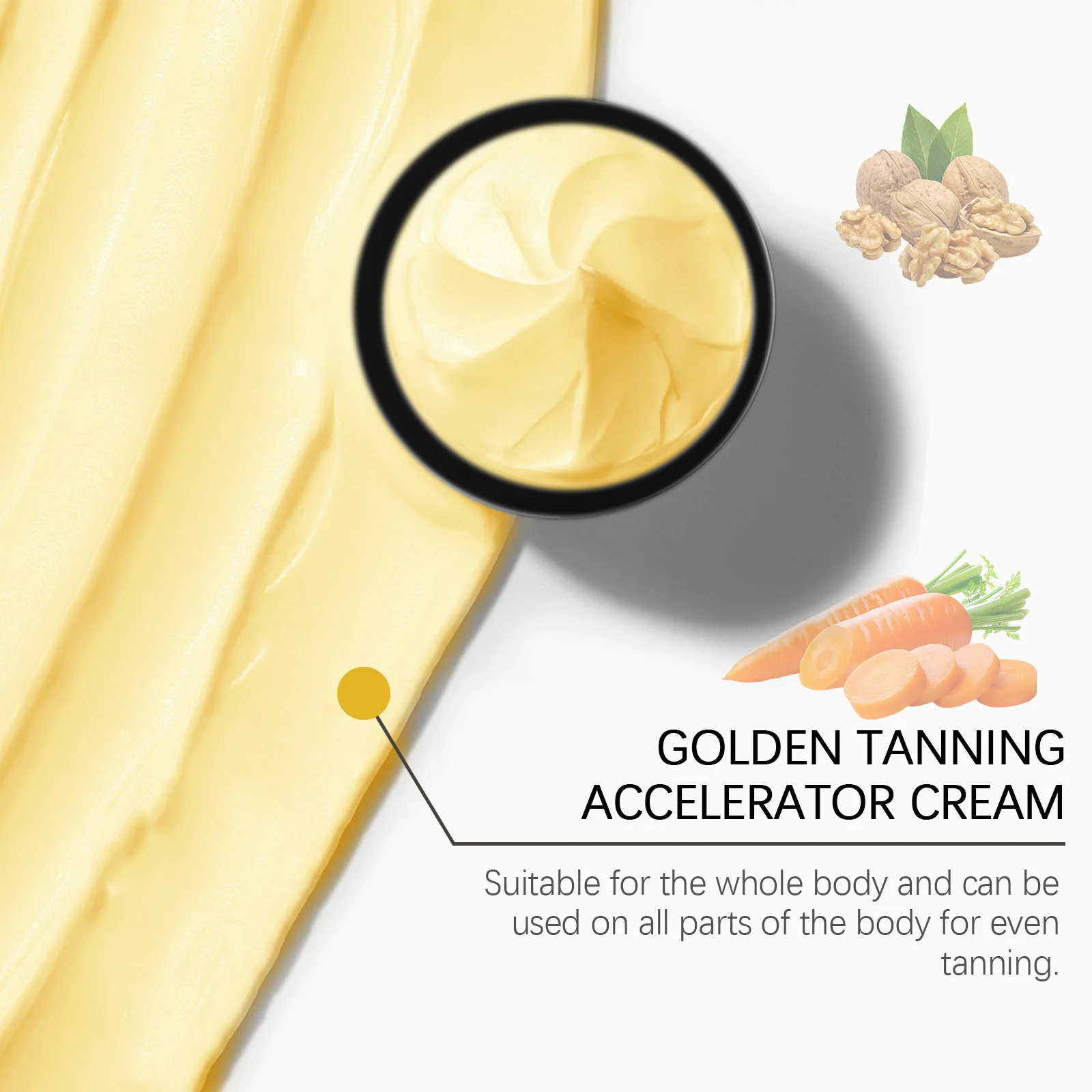 Tanner Accelerator Cream Face Body Long Lasting Bronzer Dark Skin Tone Nourishing Natural Sunbeds Outdoors Self Tanning Lotion